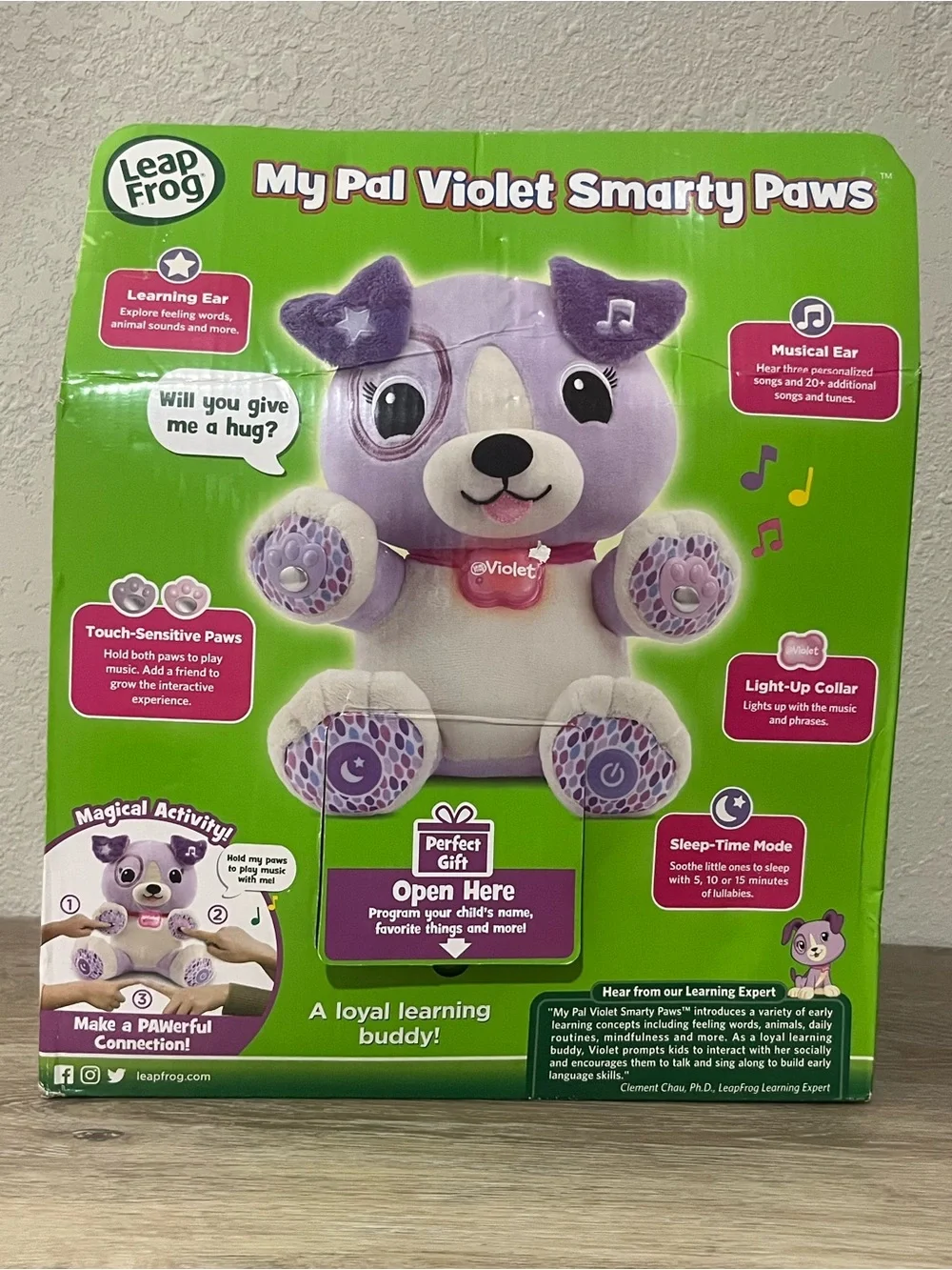 My Pal Violet Smarty Paws Plush - Purple
